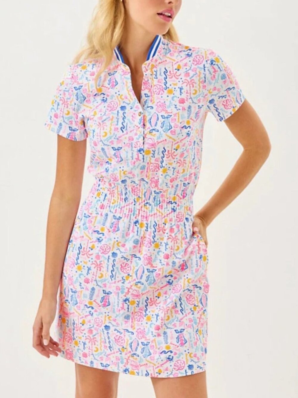Lilly Pulitzer NWT UPF 50+ Luxletic Love Active Dress Summer Serenade Size XXL